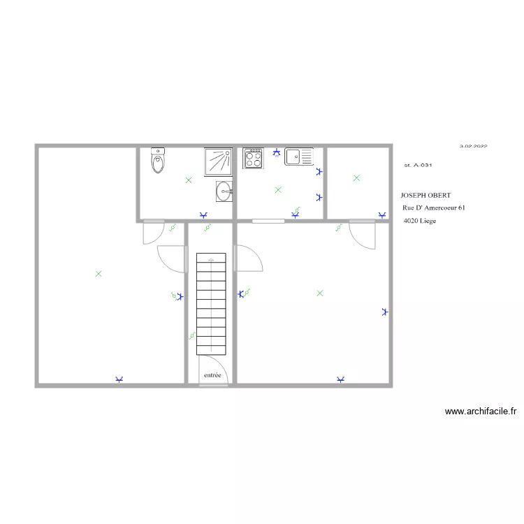 amercooeur B 031. Plan de 
