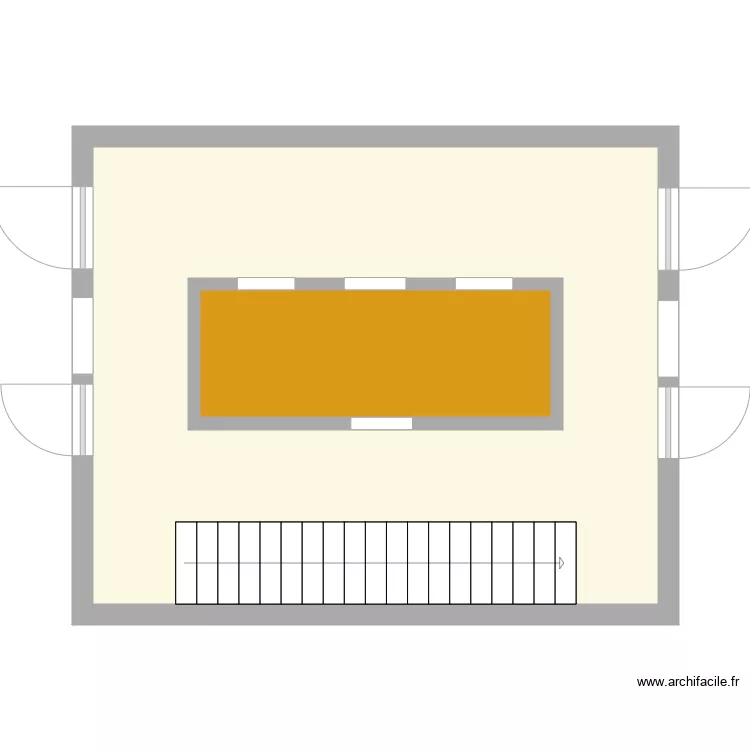 Couloir ascenceur Lamblin 12. Plan de 