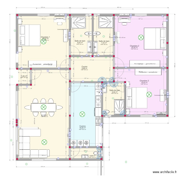 nianing habitation 1 er étage. Plan de 0 pièce et 0 m2