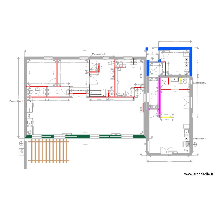 MAISON 8 Plomberie. Plan de 0 pièce et 0 m2