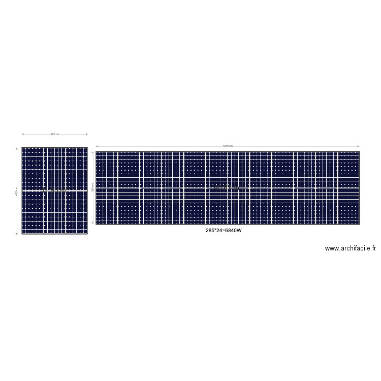 solaire surface. Plan de 0 pièce et 0 m2