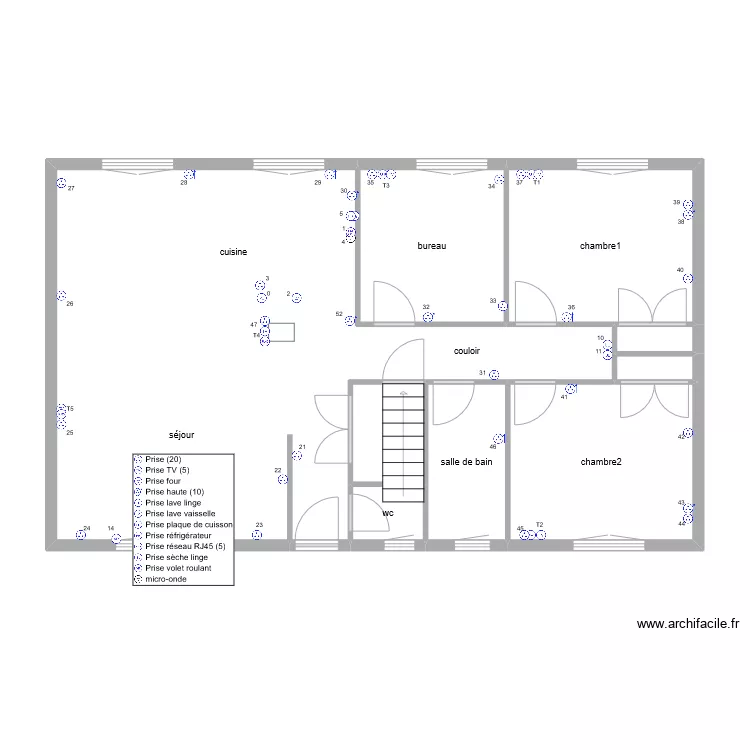 florian 1 Etage pc. Plan de 