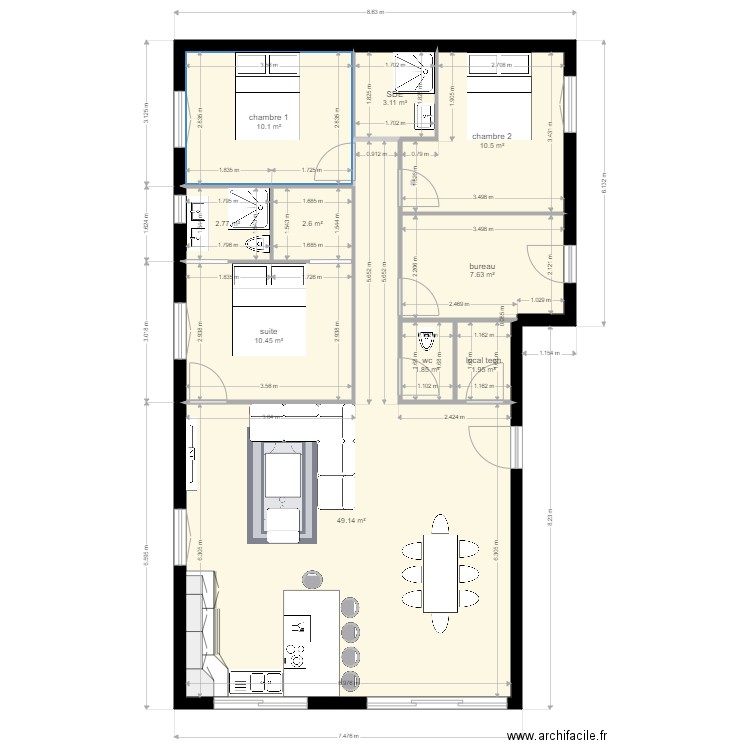 ademeure. Plan de 0 pièce et 0 m2