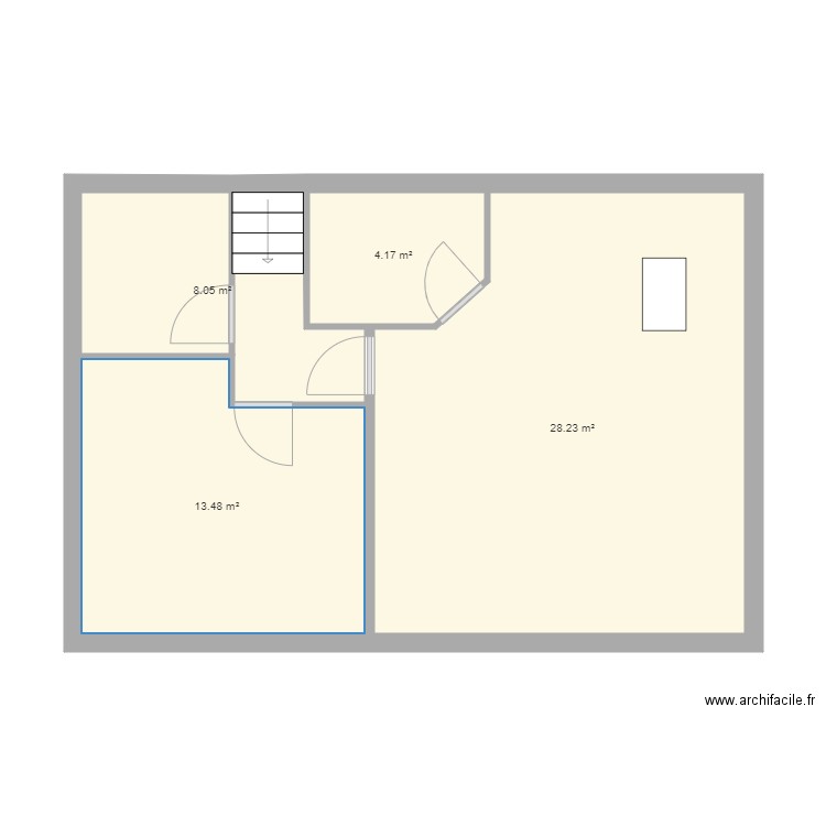 Chambre bas maison. Plan de 0 pièce et 0 m2