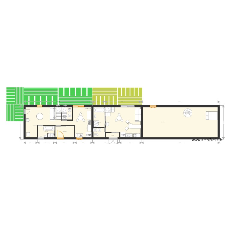 projet parisot maison bleue rdc 7 oct rdc. Plan de 0 pièce et 0 m2