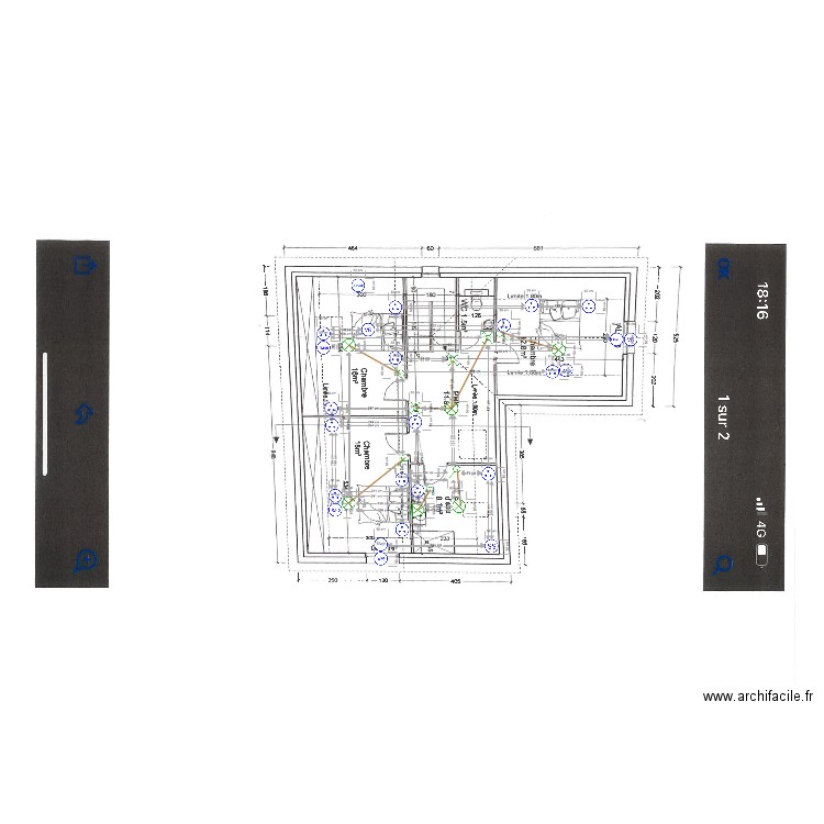 PLAN QUENTIN ELEC R+1. Plan de 0 pièce et 0 m2