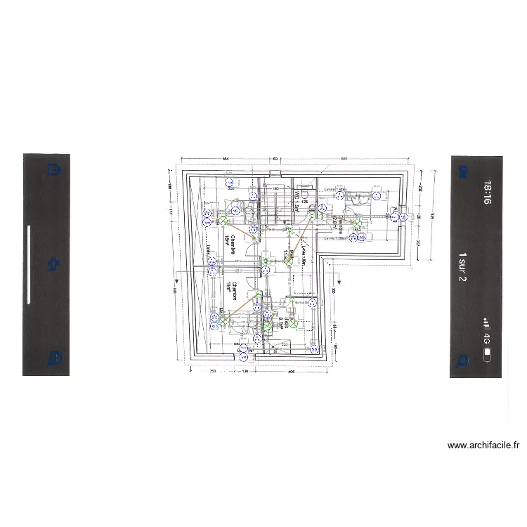 PLAN QUENTIN ELEC R+1. Plan de 