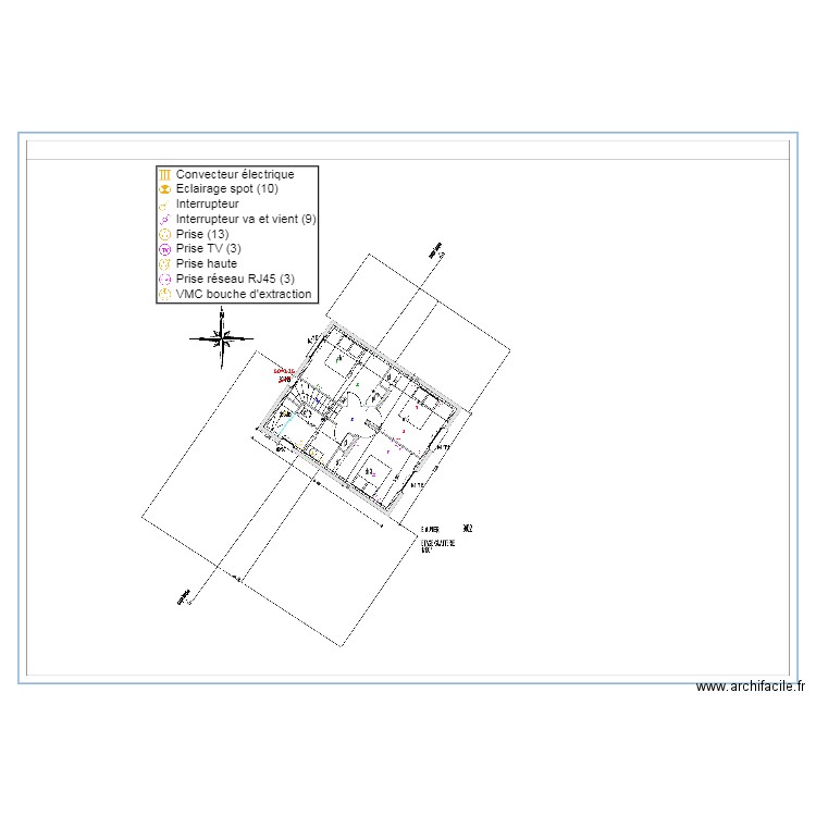 Etage  Schema Electrique. Plan de 0 pièce et 0 m2