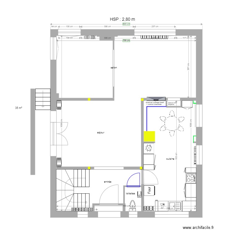 Enghien travaux rez de chaussée 14 11 2020 . Plan de 0 pièce et 0 m2