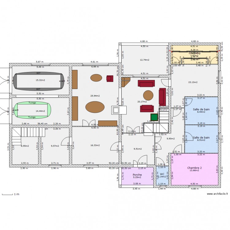 Maison-00-RDC-02. Plan de 0 pièce et 0 m2