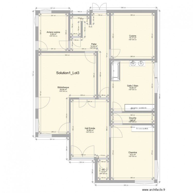 Solution1Lot3. Plan de 0 pièce et 0 m2