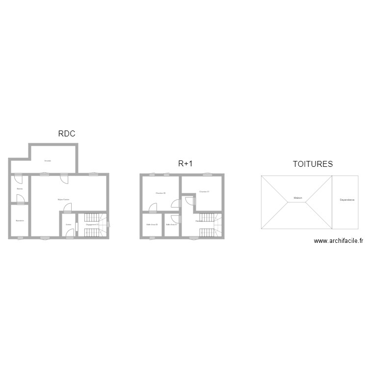 350601074. Plan de 11 pièces et 119 m2