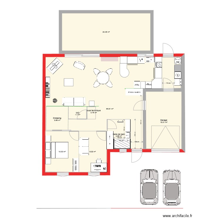 raymonde version caroline. Plan de 0 pièce et 0 m2