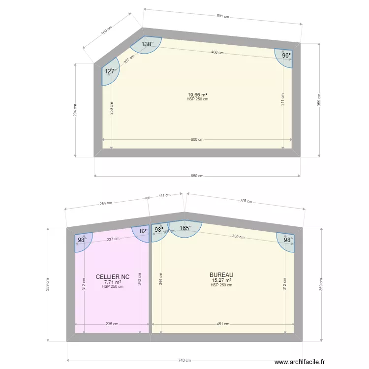 NASSIET COUPE. Plan de 