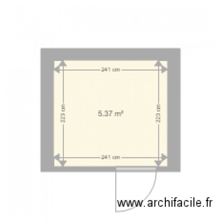 SDB VIDE. Plan de 0 pièce et 0 m2