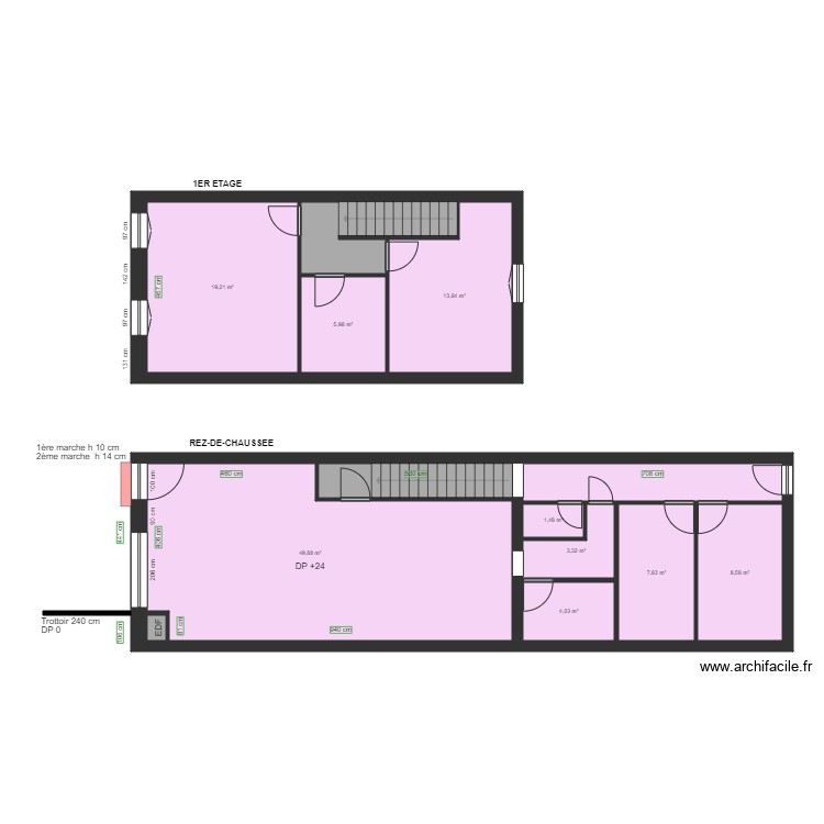 ORPI AVANT TRAVAUX. Plan de 0 pièce et 0 m2