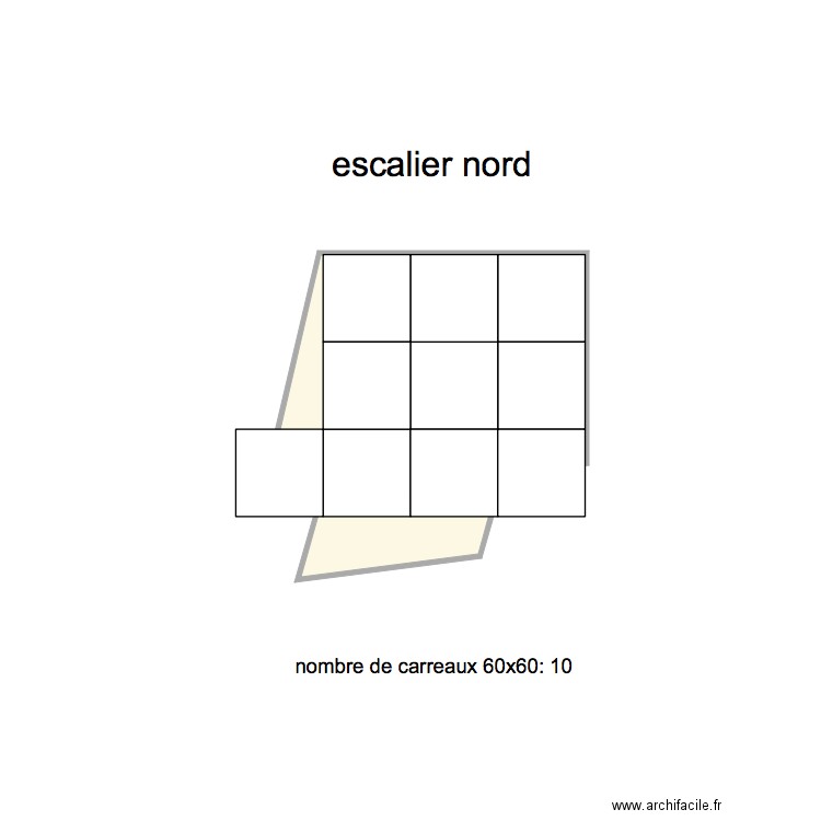 escalier. Plan de 0 pièce et 0 m2