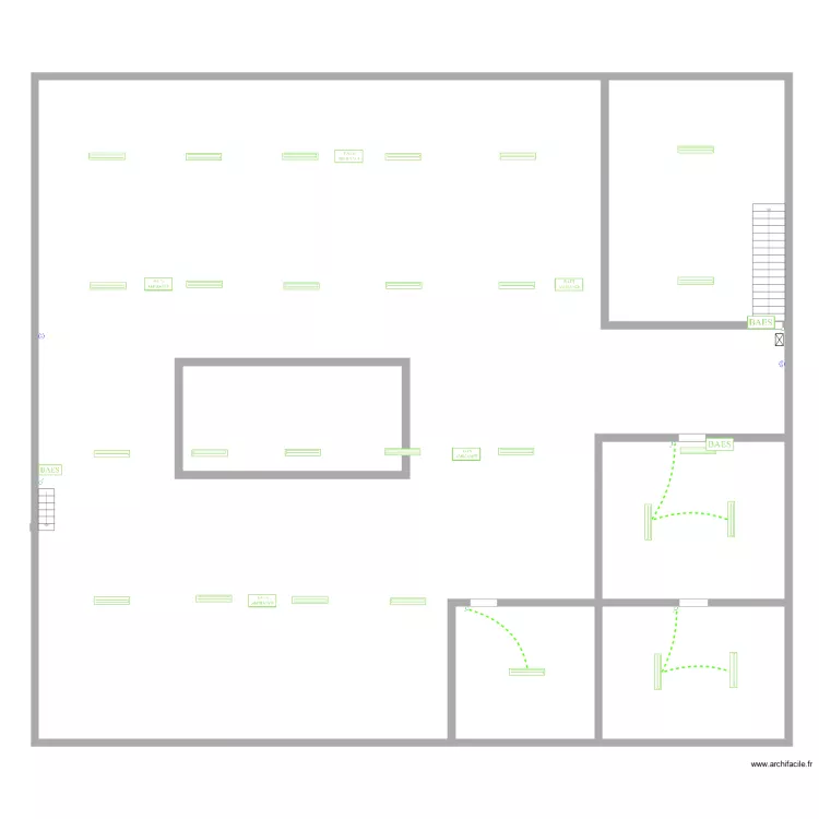 COIN VERT. Plan de 