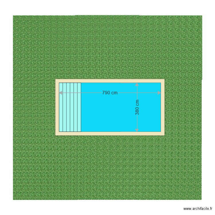 piscine. Plan de 0 pièce et 0 m2