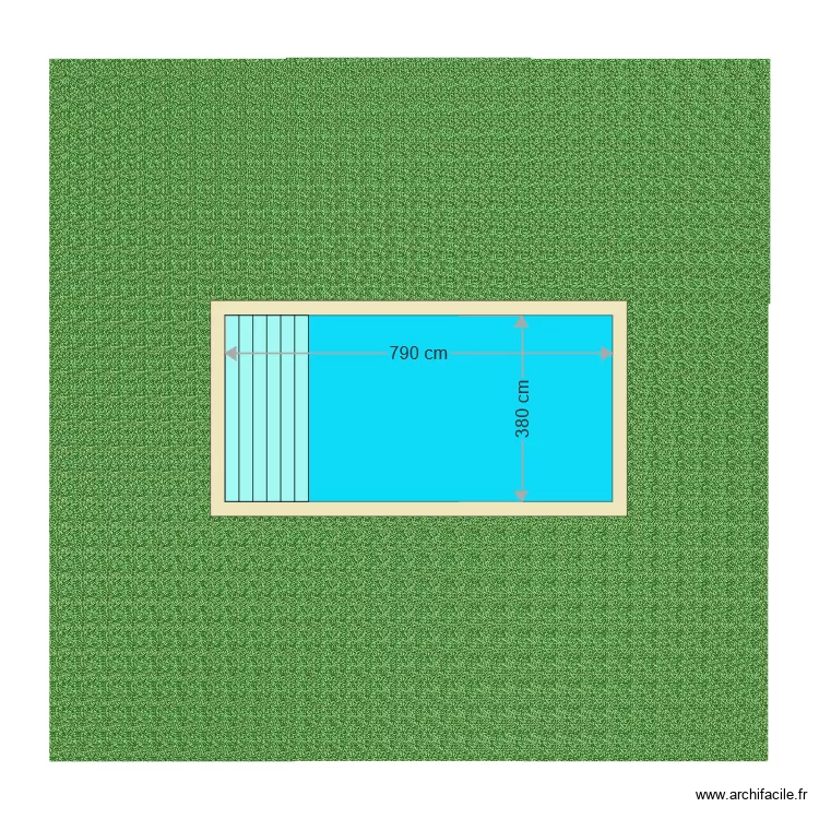 piscine. Plan de 