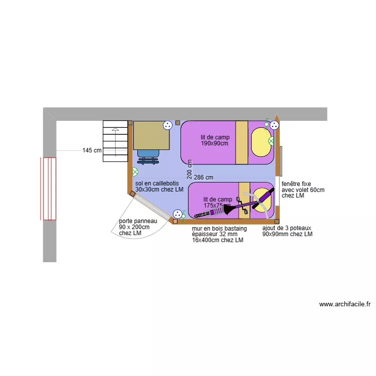 cabane observatoire 04. Plan de 
