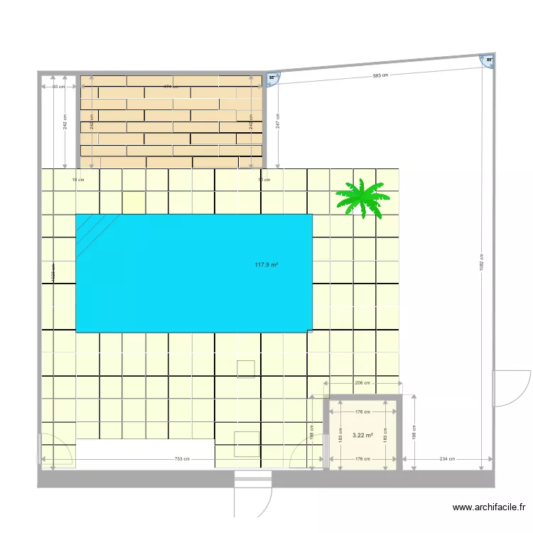 arriere maison sol 60 60. Plan de 
