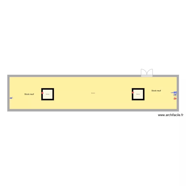 Roanne Tron&ccedil;onneuses Alarme G&eacute;n&eacute;rateur Mezzanine . Plan de 