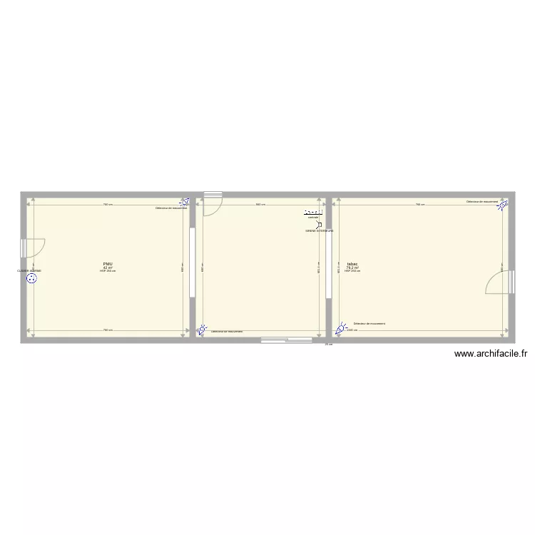 tabac la sirene. Plan de 