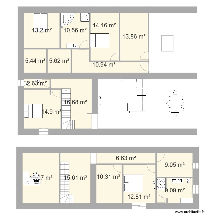 Plan Emilie Renovation. Plan de 0 pièce et 0 m2