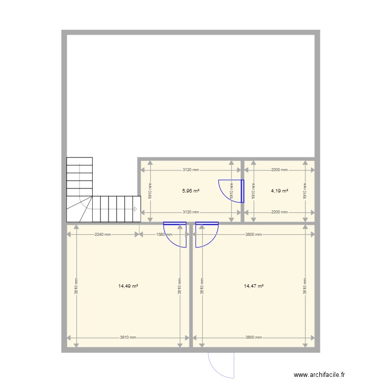 Ekaterina Glinkovo. Plan de 12 pièces et 145 m2