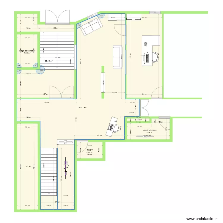 accueil 13M  Modification V1. Plan de 