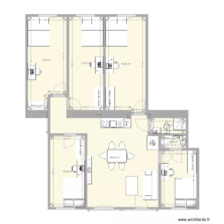Szentkiralyi utca 11 104m2 55M AMEUBLE. Plan de 