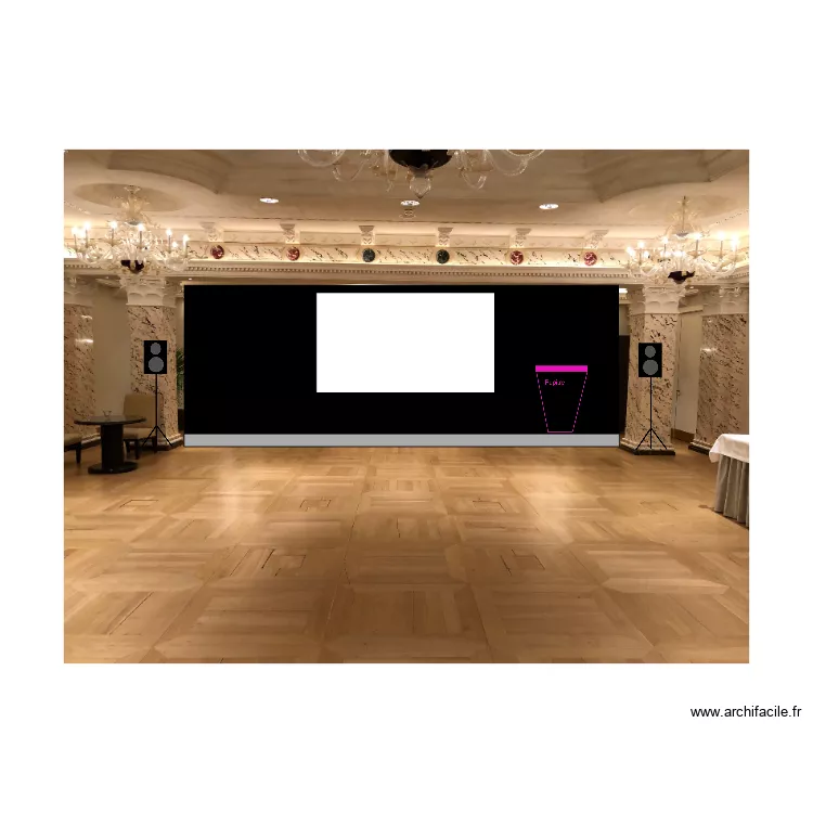 Vue de face SWM. Plan de 