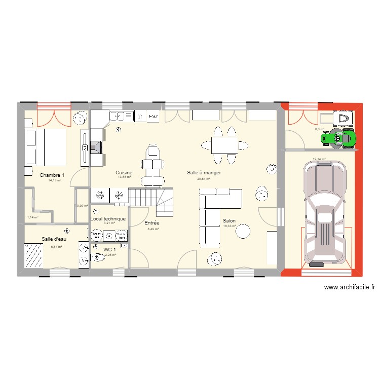 Zeb plan Valérie et Didier 3. Plan de 0 pièce et 0 m2