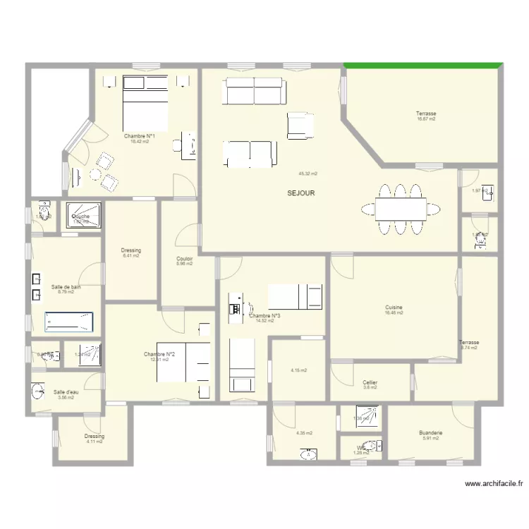 MAISON LIBREVILLE. Plan de MAISON LIBREVILLE. Plan de