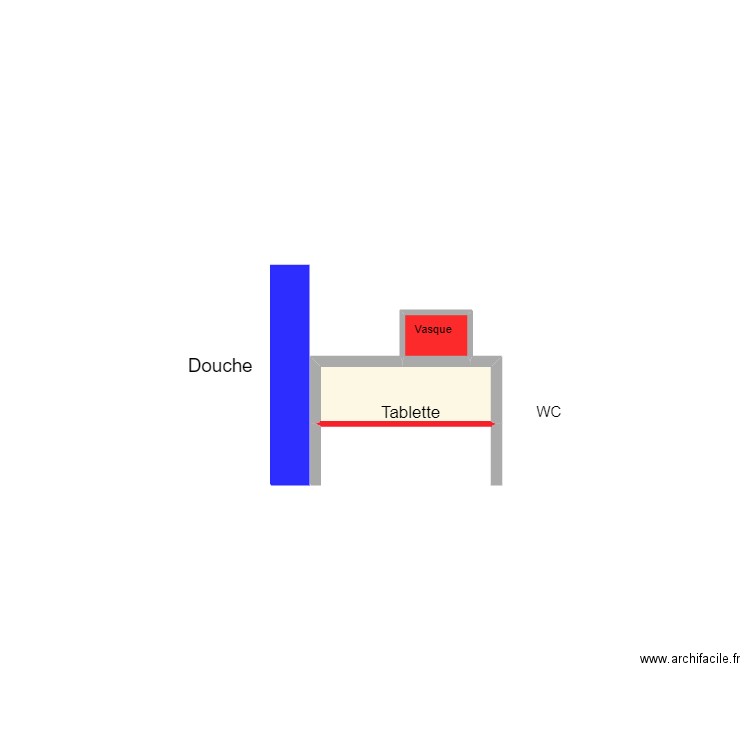 Chambre bleu. Plan de 0 pièce et 0 m2