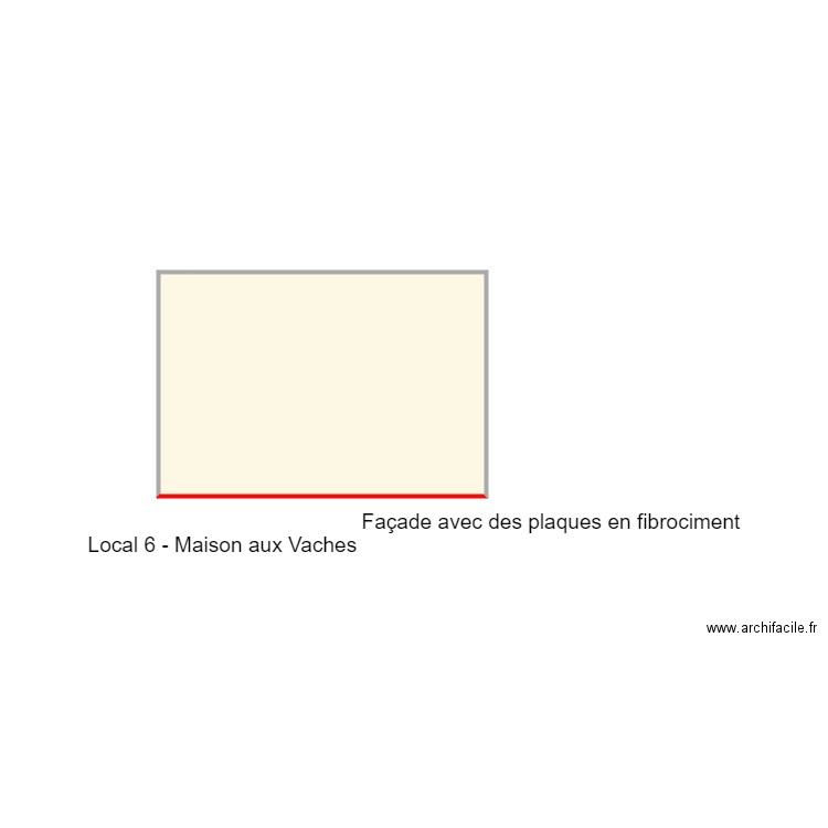 Croquis TARDIVIER local 6. Plan de 0 pièce et 0 m2
