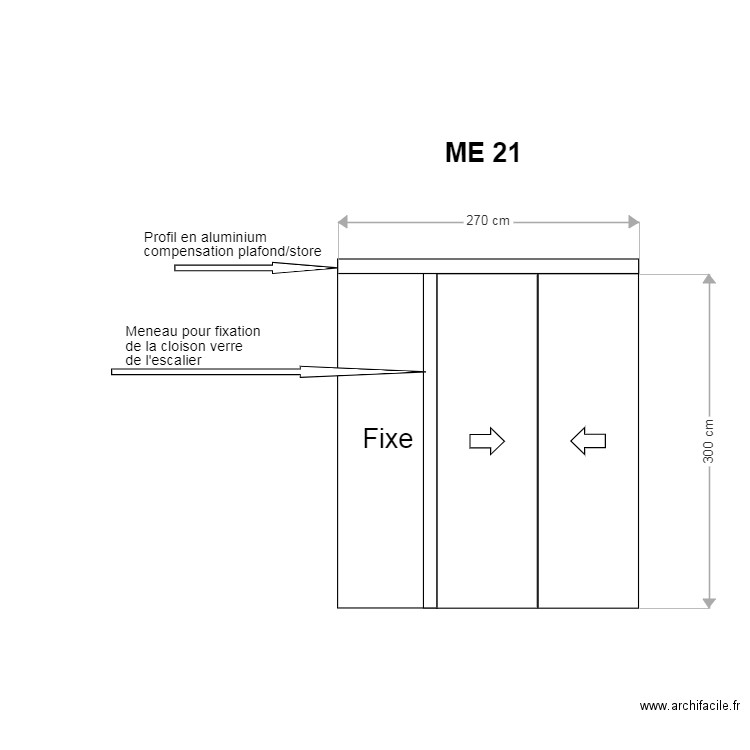 Menuiseries Exterieures Aluminium ME 21. Plan de 0 pièce et 0 m2