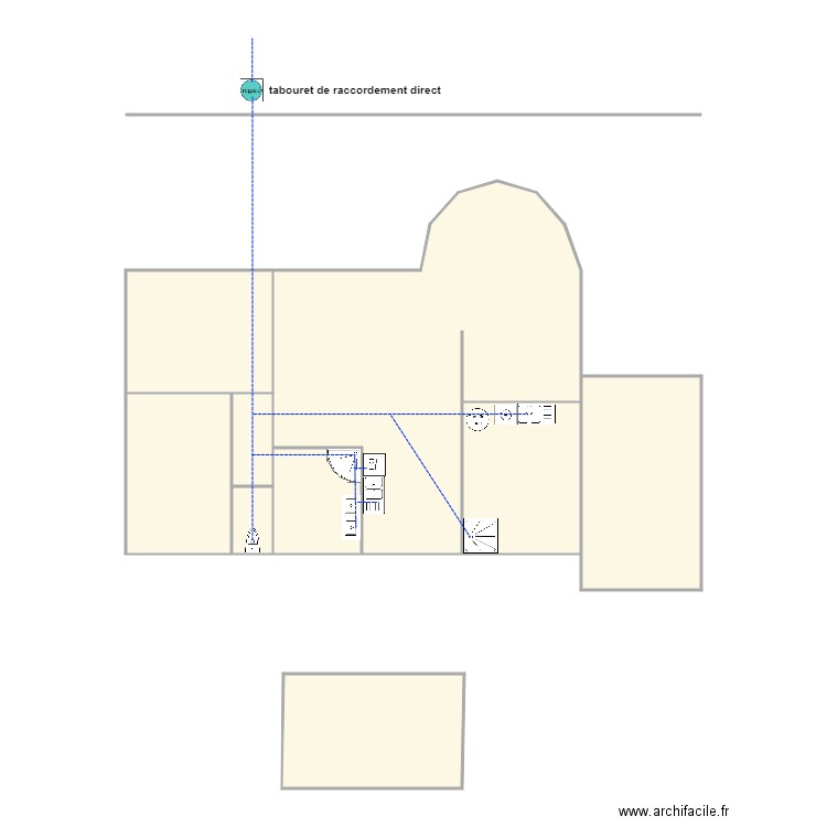 nouel 1420 ass. Plan de 8 pièces et 121 m2