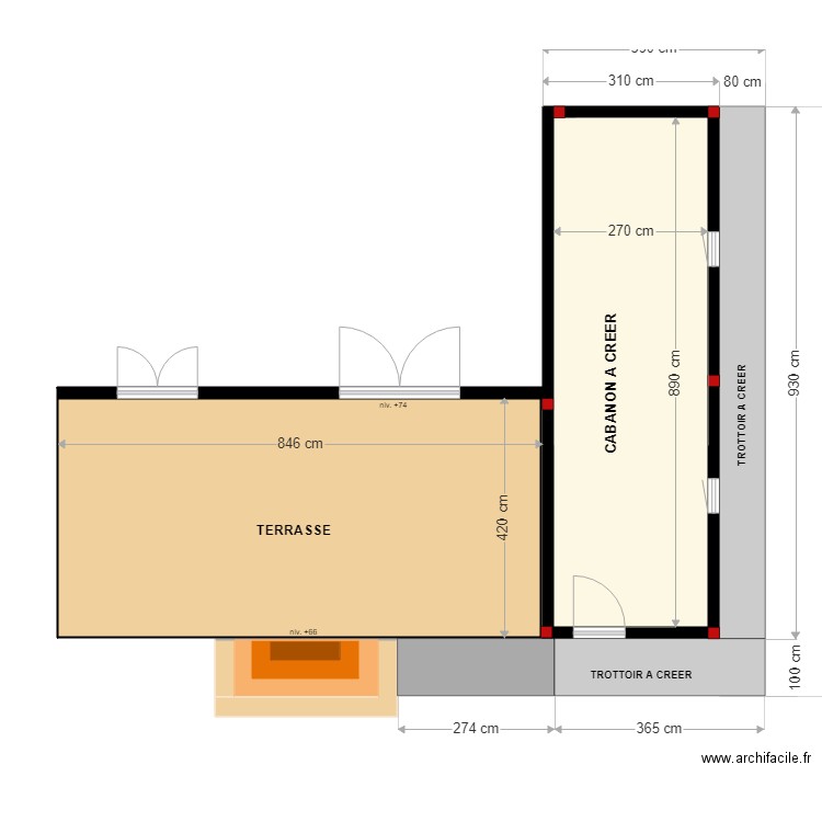 EXTENSION PERRIER 1. Plan de 0 pièce et 0 m2