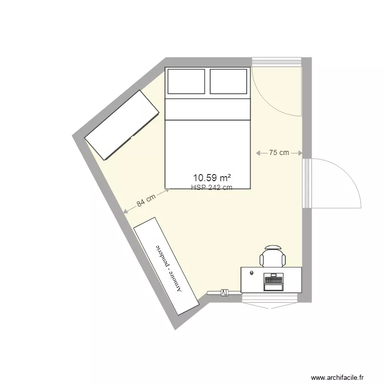 chambre cursan2. Plan de chambre cursan2. Plan de