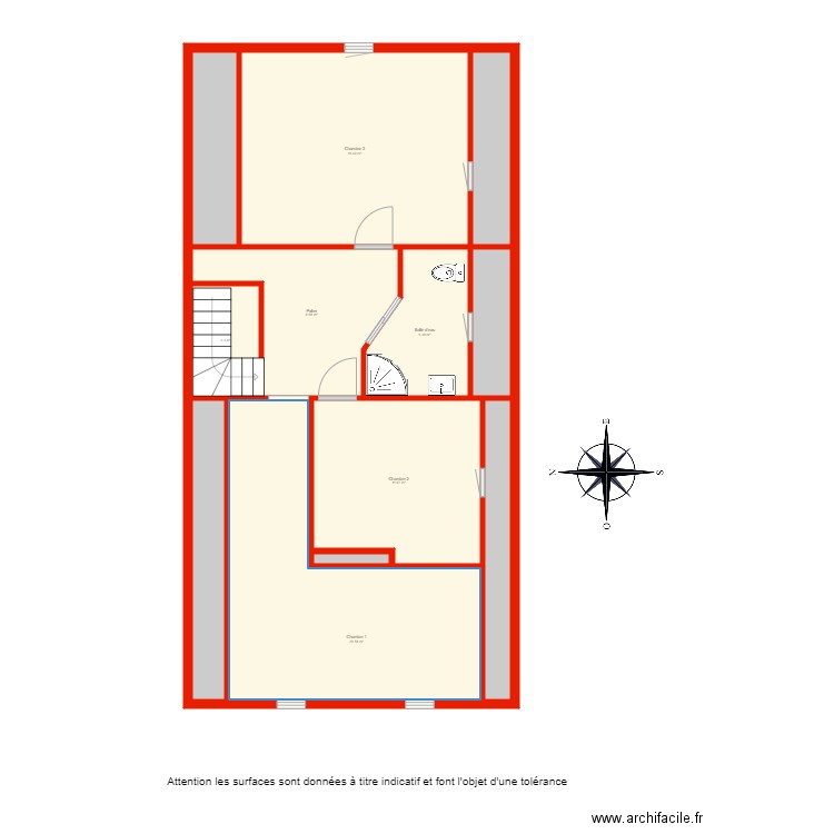 BI 4349 étage non côté. Plan de 0 pièce et 0 m2