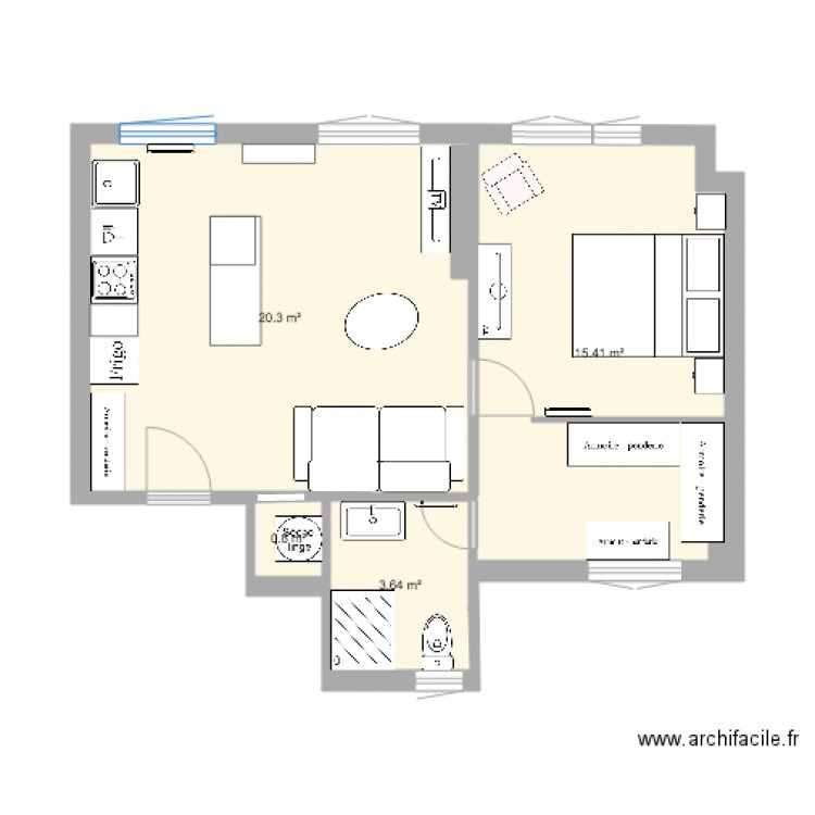 Appartement Clichy V6. Plan de 0 pièce et 0 m2