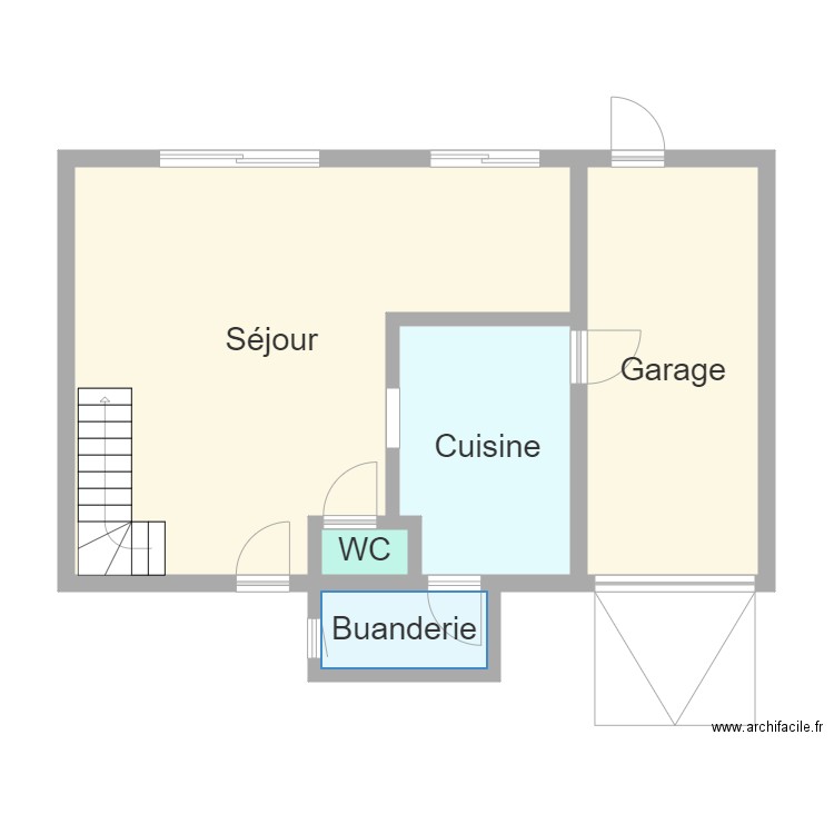 dufour waziers. Plan de 10 pièces et 103 m2