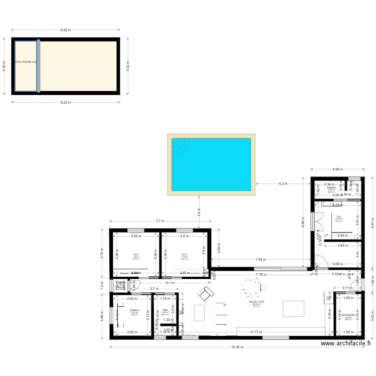 PLAN MODIFIE VERSION FINAL . Plan de 0 pièce et 0 m2