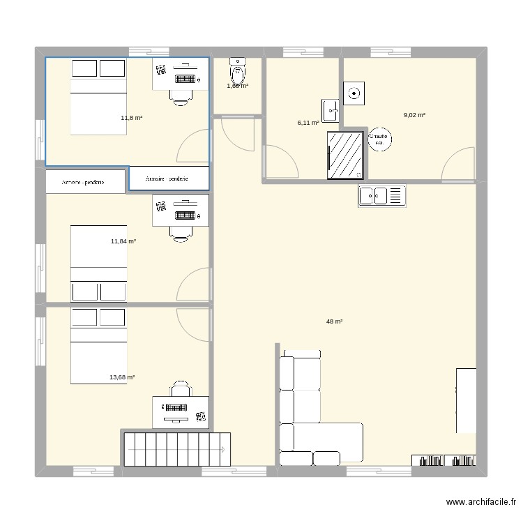 logement grande prairie. Plan de 0 pièce et 0 m2
