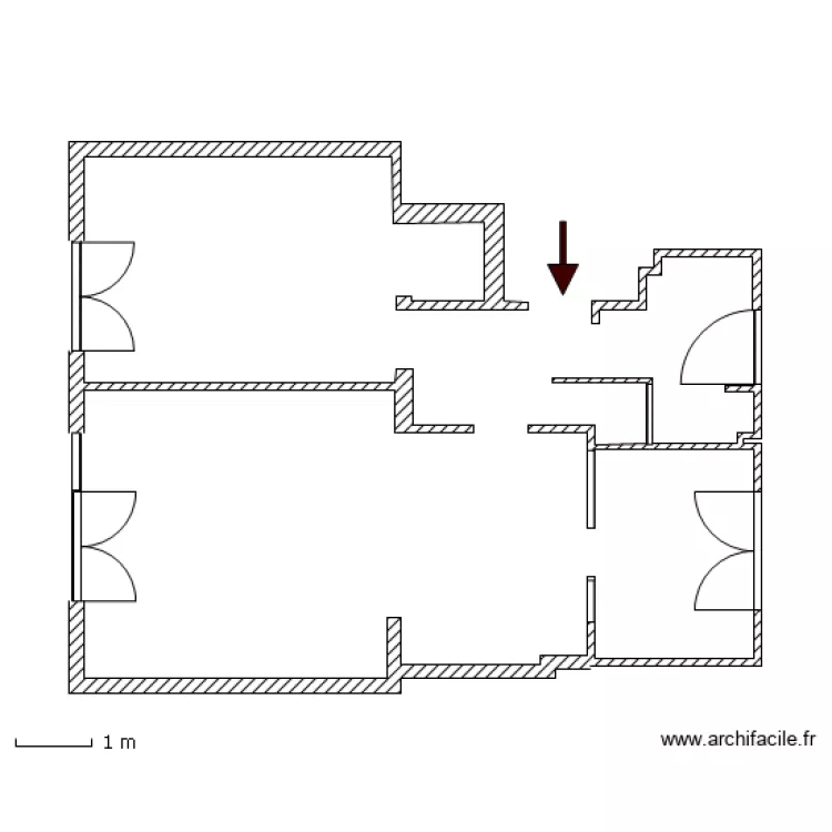 Appart ruisseau vierge. Plan de 