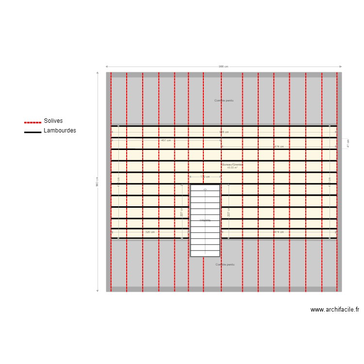 combles 1. Plan de 0 pièce et 0 m2