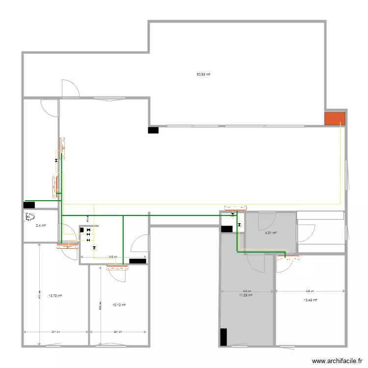 Chauffage et clim. Plan de 
