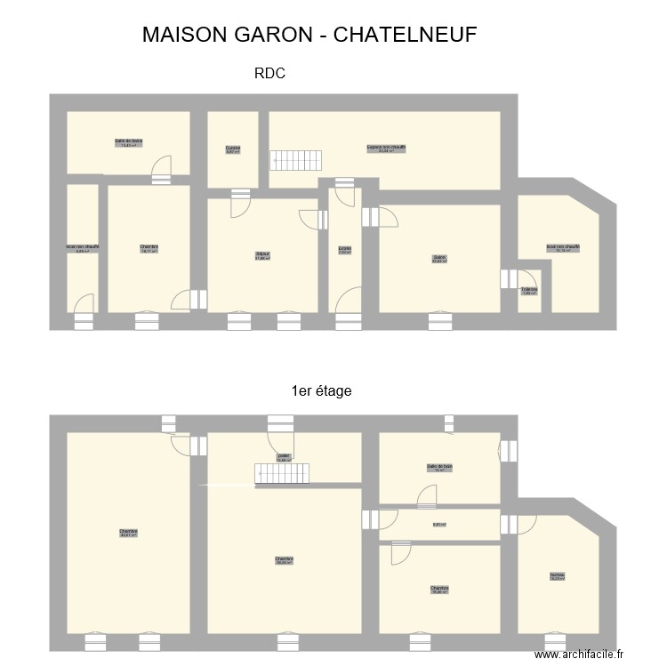 Garon Chatelneuf. Plan de 0 pièce et 0 m2